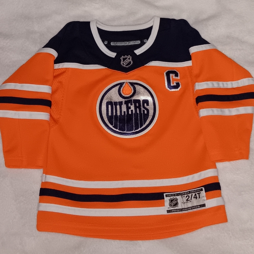 Connor McDavid Edmonton Oilers Authentic Hockey Jersey Toddler NHL
